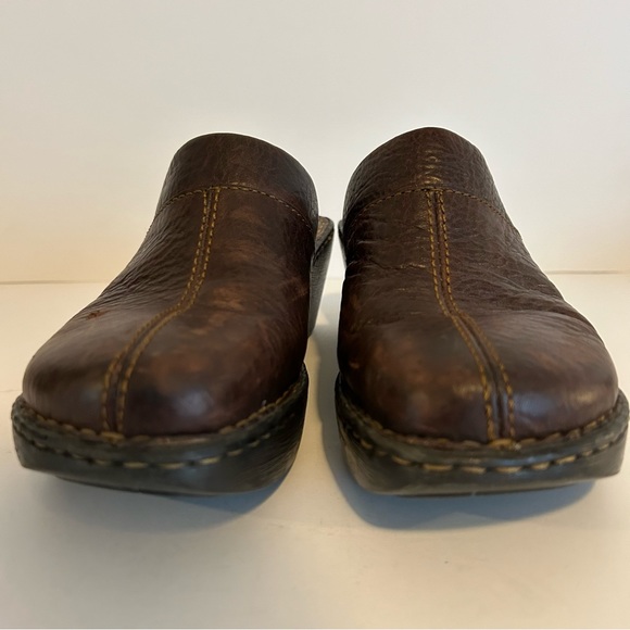 Born brown genuine leather slip on clogs mules S 8 EU 39 cottage core comfy Y2K - Picture 4 of 10